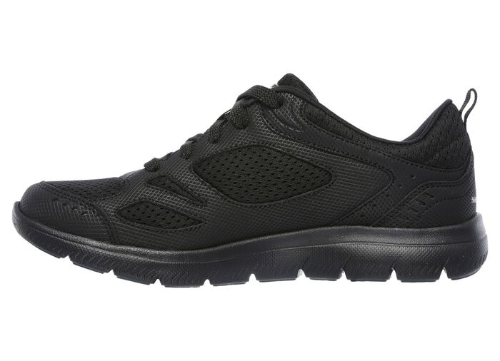 SKECHERS, sportliche Damen-Sneaker, mit Nappaleder-Bes&auml;tzen 